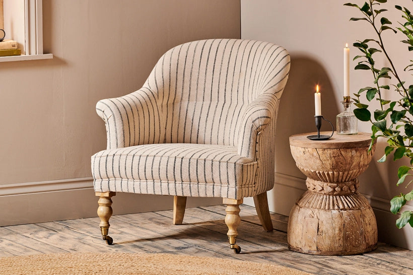 Odi Stripe Armchair HARBUR INTERIORS