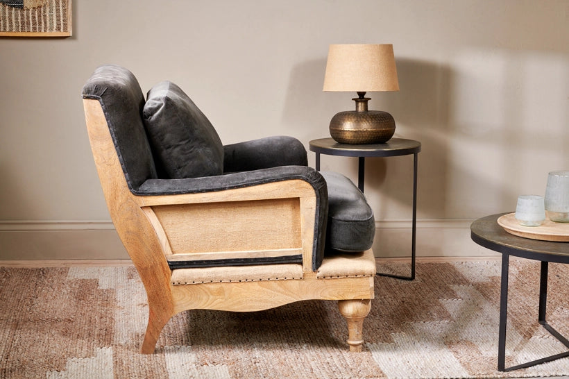 Jube Deconstructed Velvet Armchair