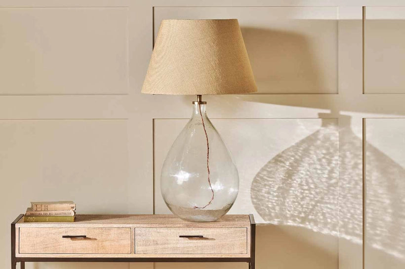 Bertha Recycled Glass Statement Table Lamp