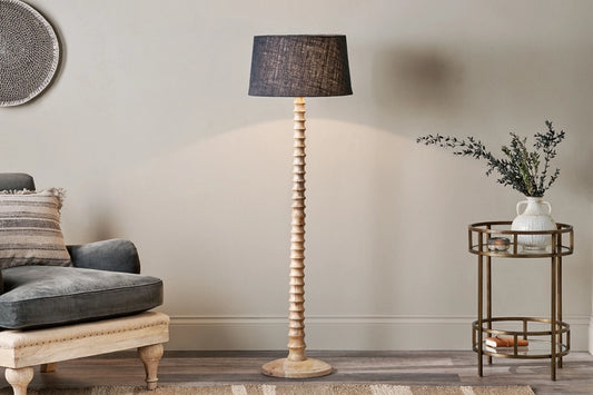 Ava Mango Wood Floor Lamp