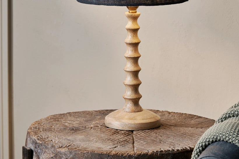 Ava Mango Wood Bedside Table Lamp