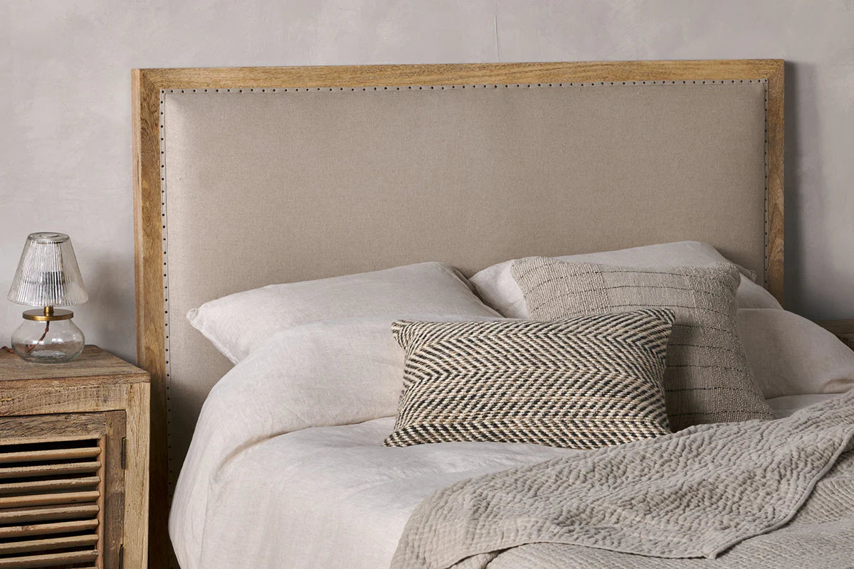 Elenor Upholstered Linen Headboard King