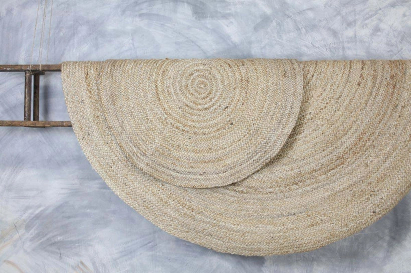 Woven Hemp Rug - Round