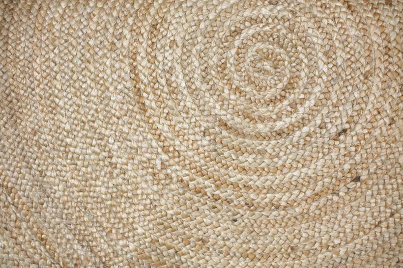 Woven Hemp Rug - Round