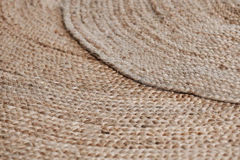 Woven Hemp Rug - Round