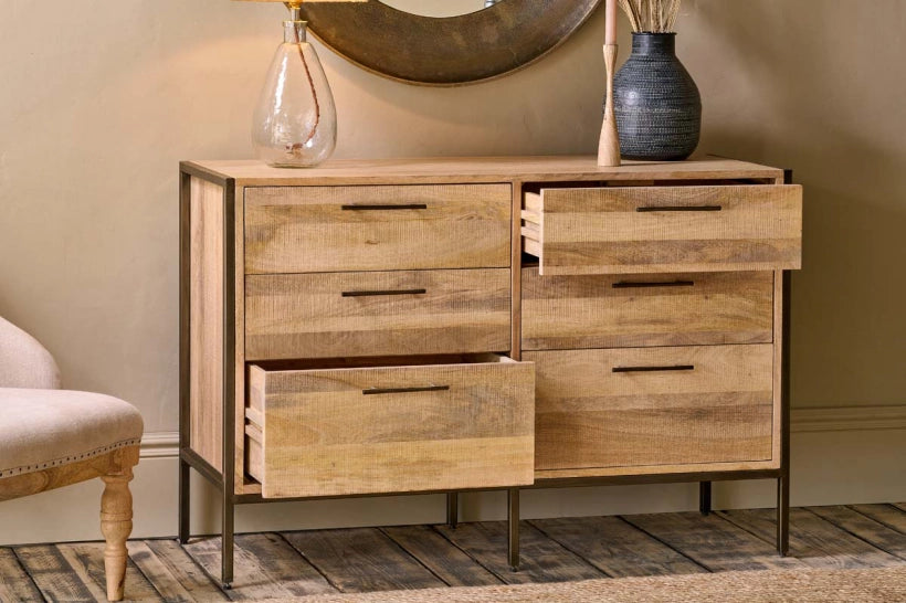 Yuzu Mango Wood Chest of Drawers