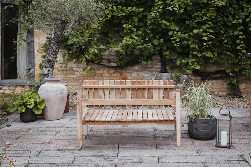 Eve Slatted Wooden Sofa