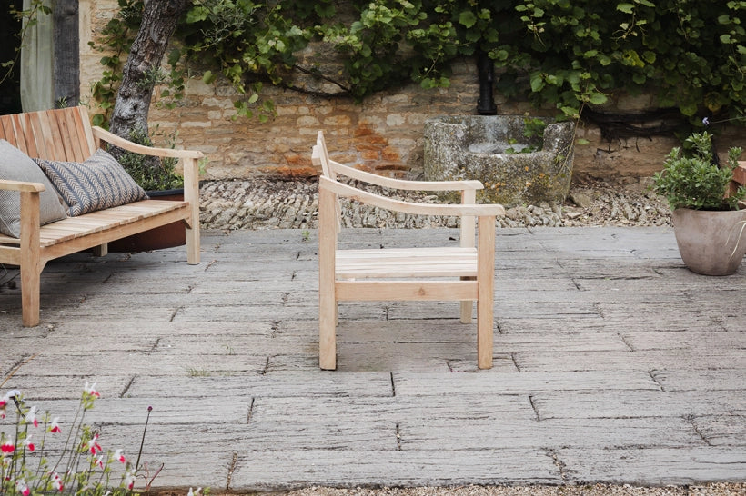 Eve Slatted Wooden Armchair