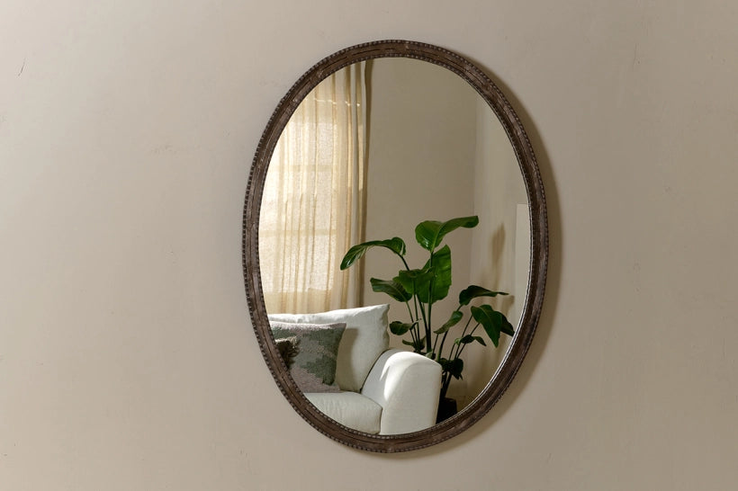 Demi Oval Iron Mirror