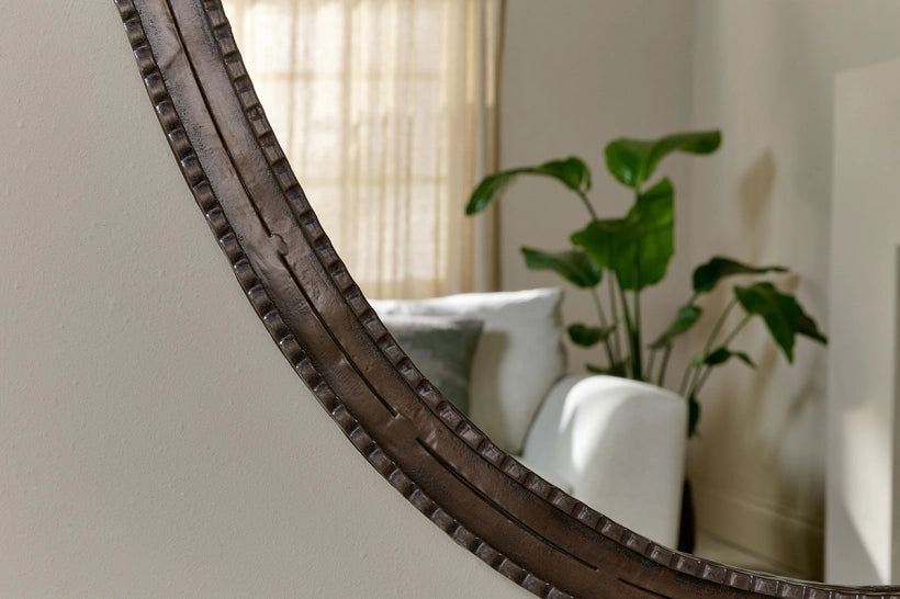 Demi Oval Iron Mirror