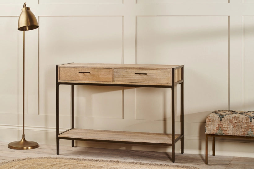 Yuzu Mango Wood Console Table