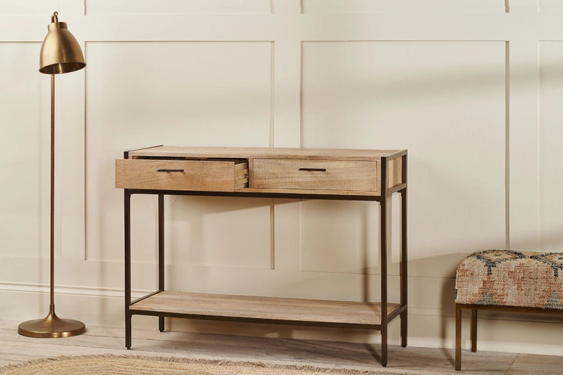 Yuzu Mango Wood Console Table