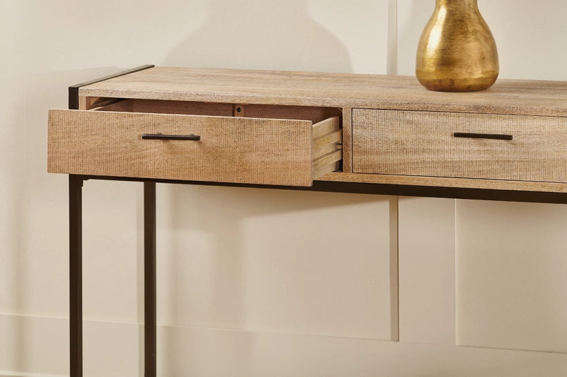 Yuzu Mango Wood Console Table