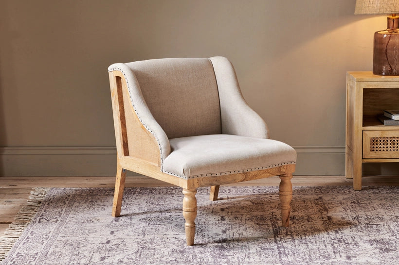 Nichee Deconstructed Linen Armchair