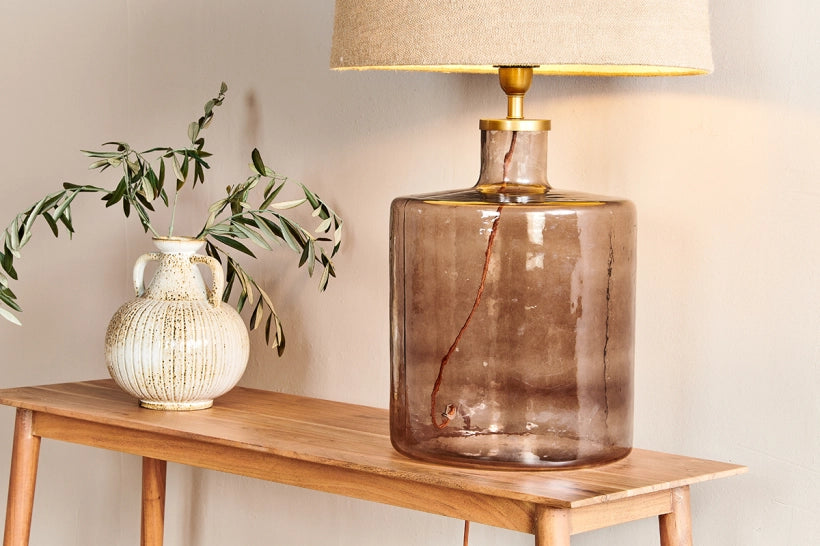 Orla Recycled Glass Table Lamp - Large