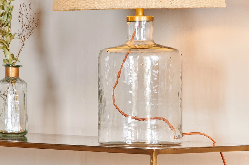 Orla Recycled Glass Table Lamp - Small