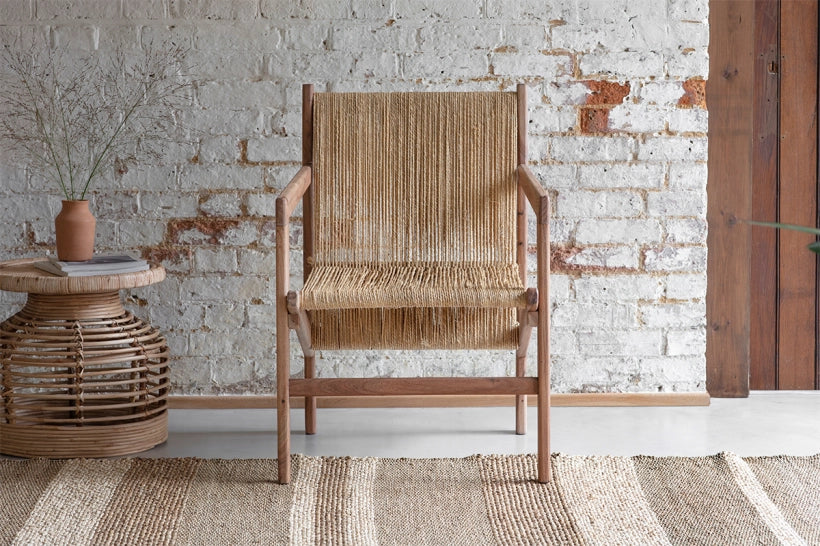 Haja Acacia & Jute Woven Armchair