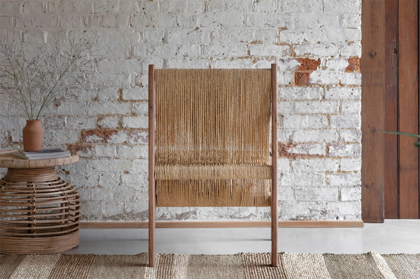 Haja Acacia & Jute Woven Armchair