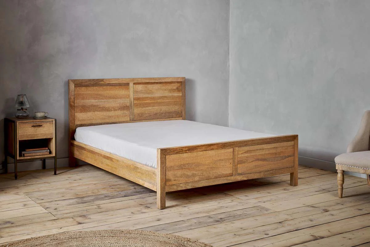 Ume Mango Wood Bed King