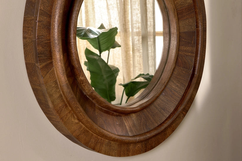 Merke Acacia Wood Mirror