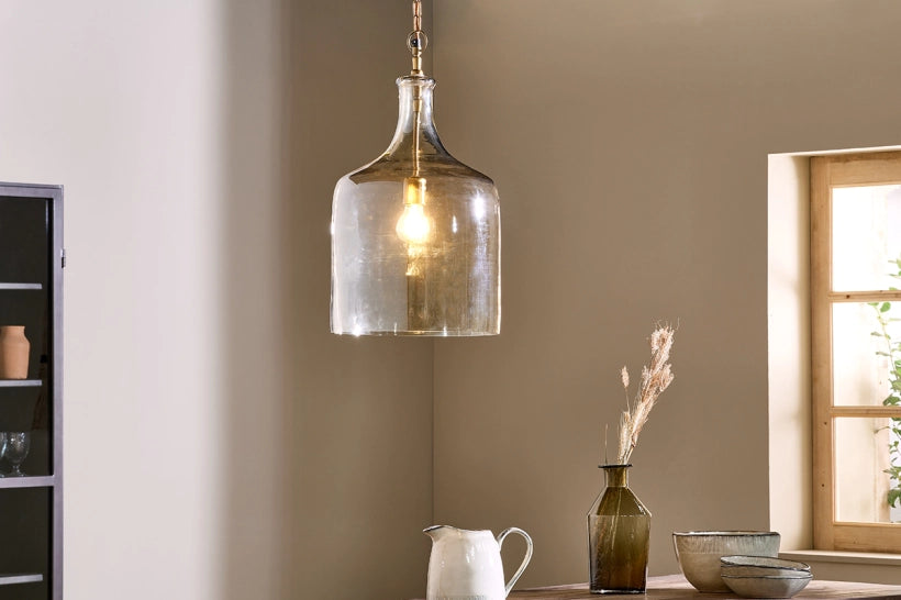 Beau Recycled Glass Pendant Light