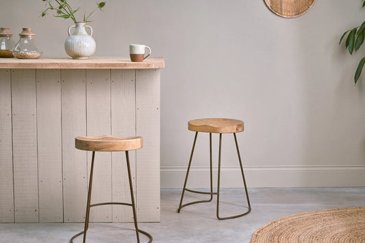 Suum Mango Wood Stool - Short