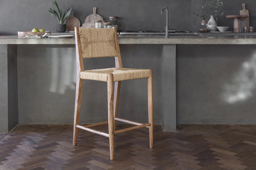 Awasugi Acacia & Munja Grass Counter Stool