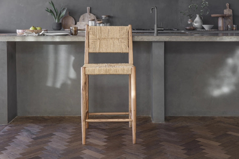 Awasugi Acacia & Munja Grass Counter Stool