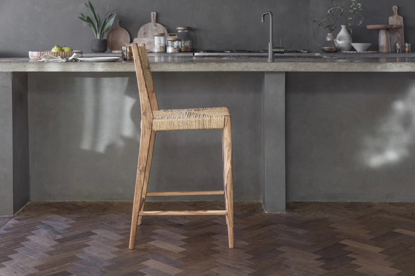 Awasugi Acacia & Munja Grass Counter Stool