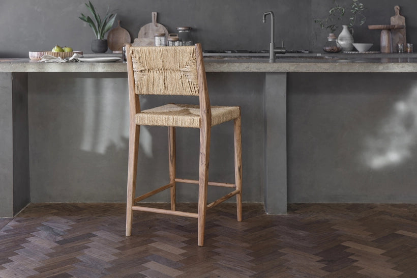 Awasugi Acacia & Munja Grass Counter Stool