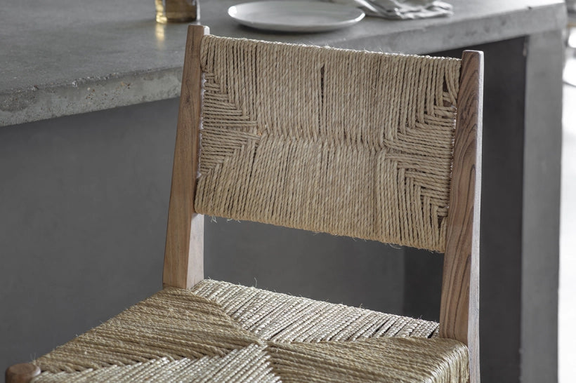 Awasugi Acacia & Munja Grass Counter Stool