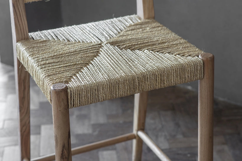 Awasugi Acacia & Munja Grass Counter Stool