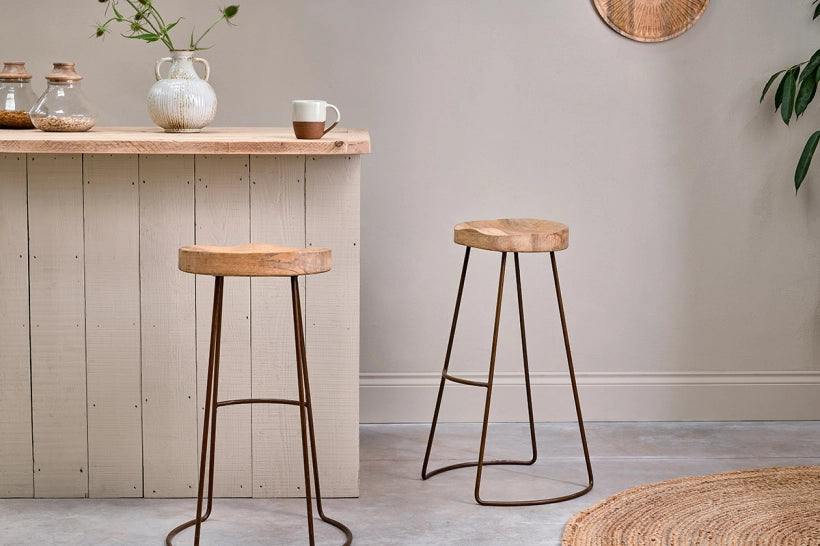 Suum Mango Wood Stool - Tall