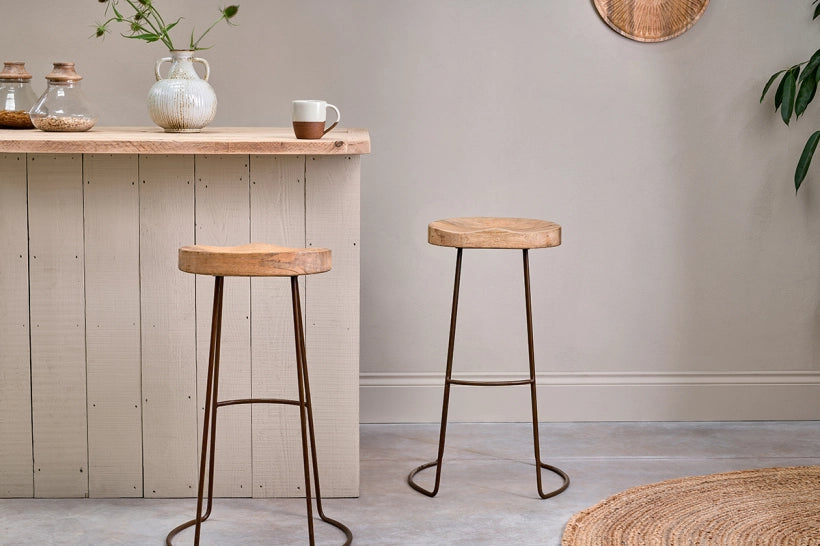 Suum Mango Wood Stool - Tall