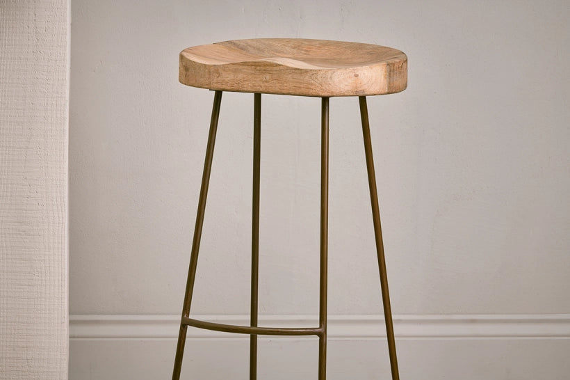 Suum Mango Wood Stool - Tall