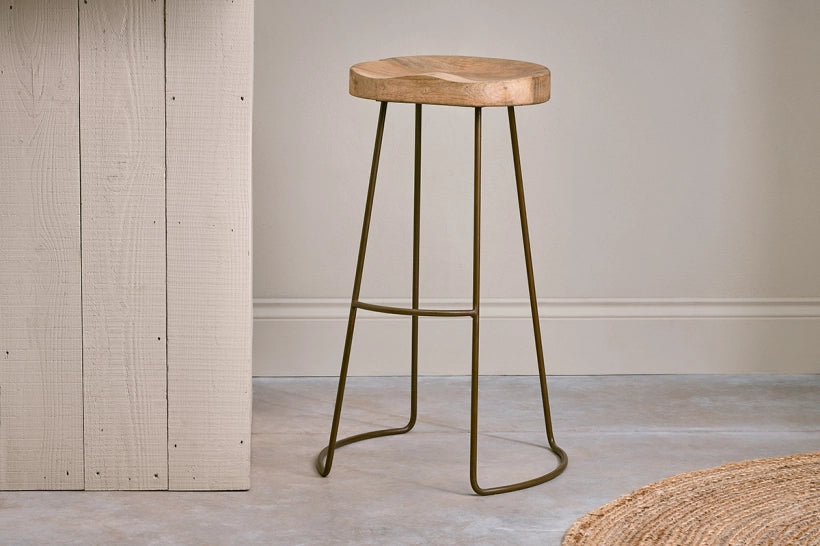 Suum Mango Wood Stool - Tall