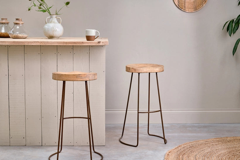 Suum Mango Wood Stool - Tall