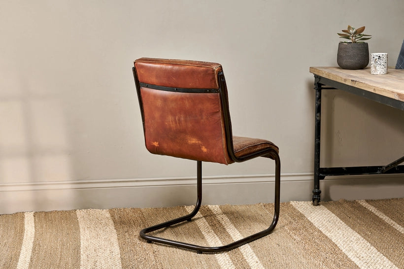 Sawara Leather Desk Chair