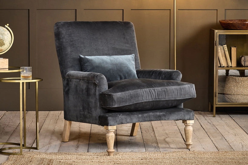 Rubii Velvet Armchair