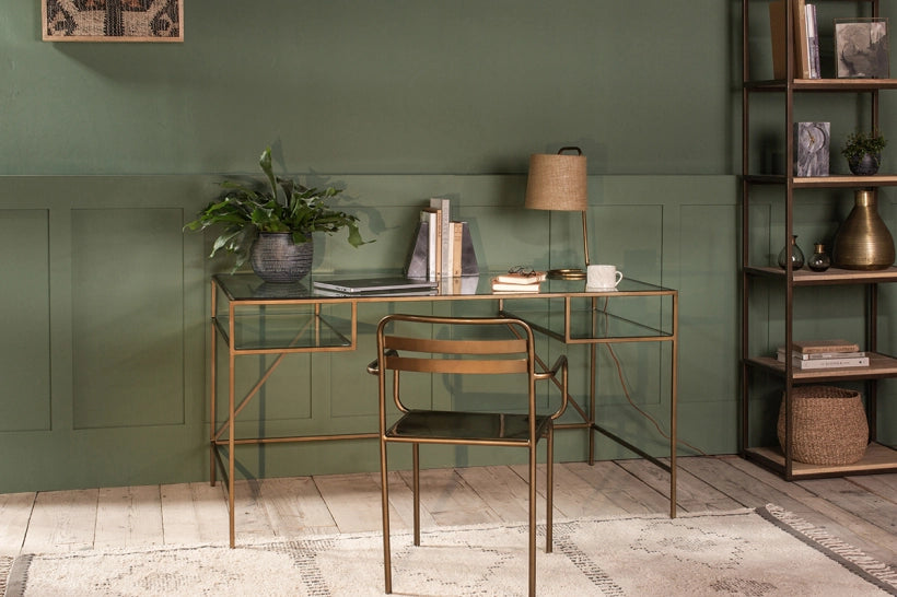 Nioi Iron & Glass Desk