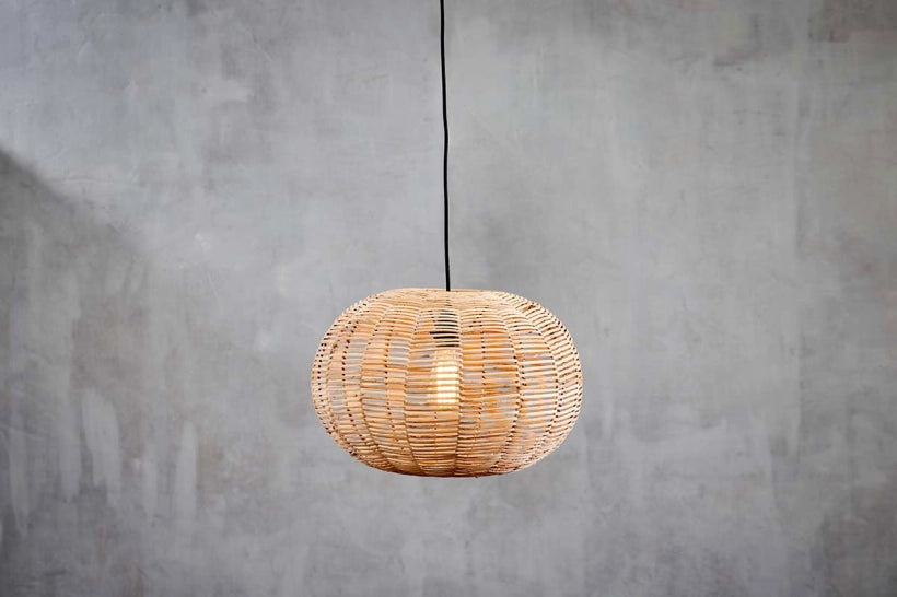 Nono Wicker Round Pendant