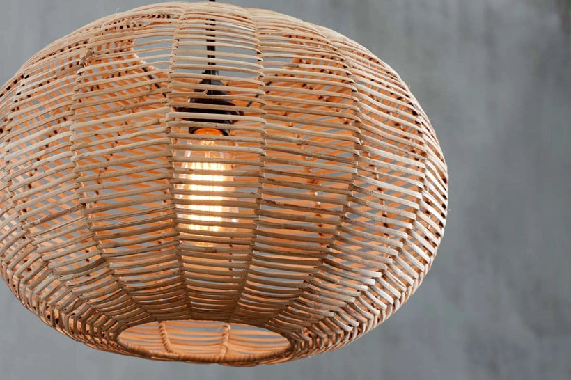 Nono Wicker Round Pendant