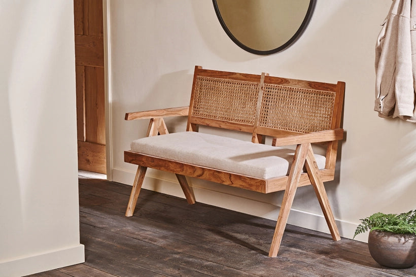 Nina Acacia & Cane Bench