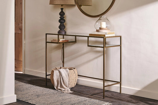 Nioi Iron & Glass Console Table