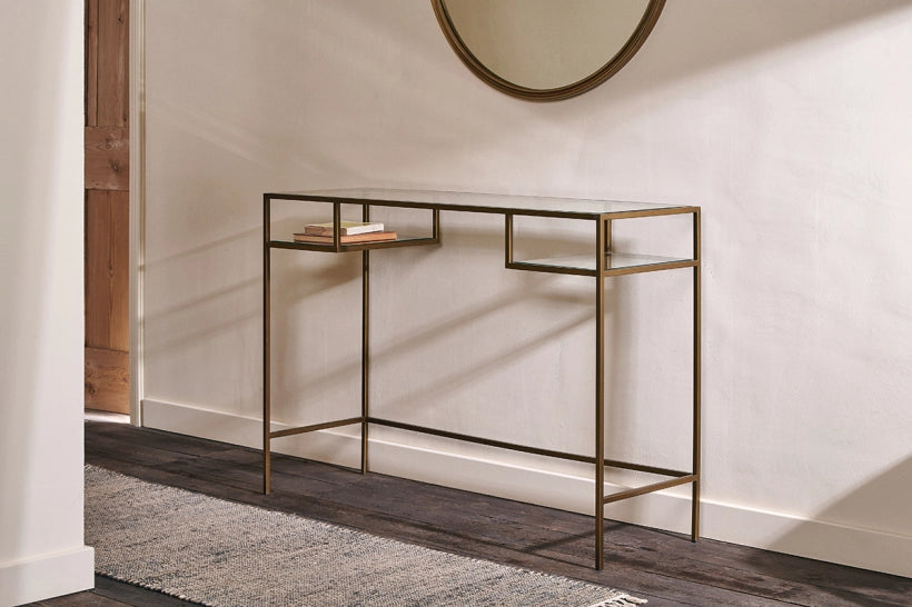 Nioi Iron & Glass Console Table