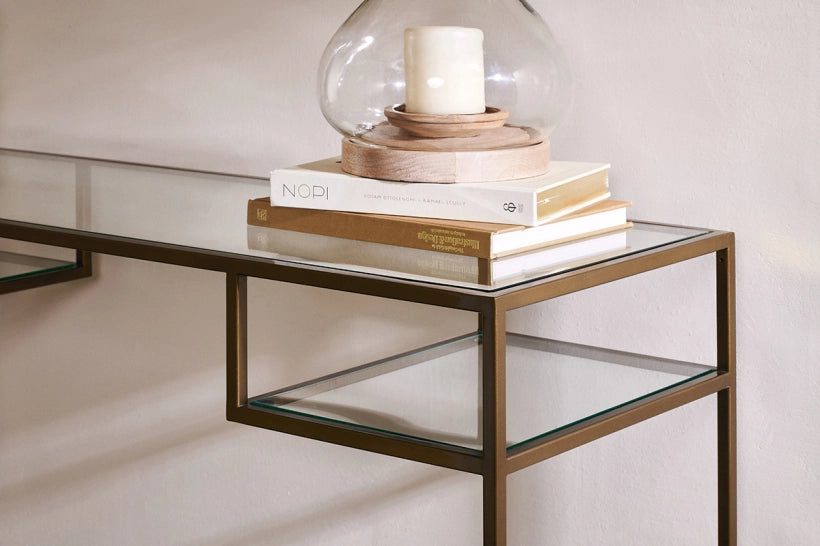 Nioi Iron & Glass Console Table