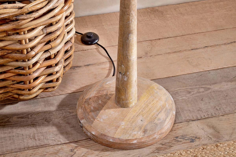 Samba Mango Wood Floor Lamp