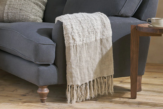 Papa Recycled Linen Throw