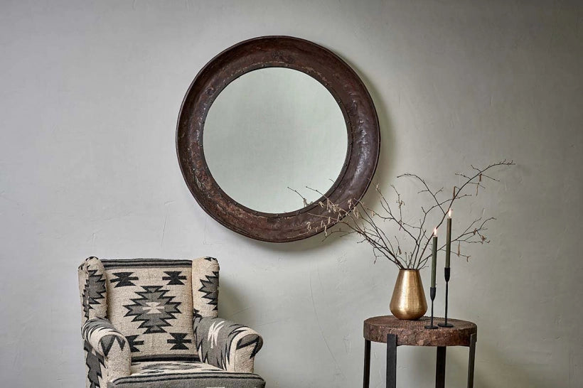 Refurbished Iron Tray Mirror