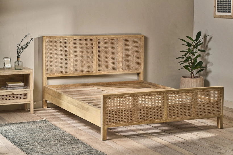 Sahara Cane & Mango Wood Bed King